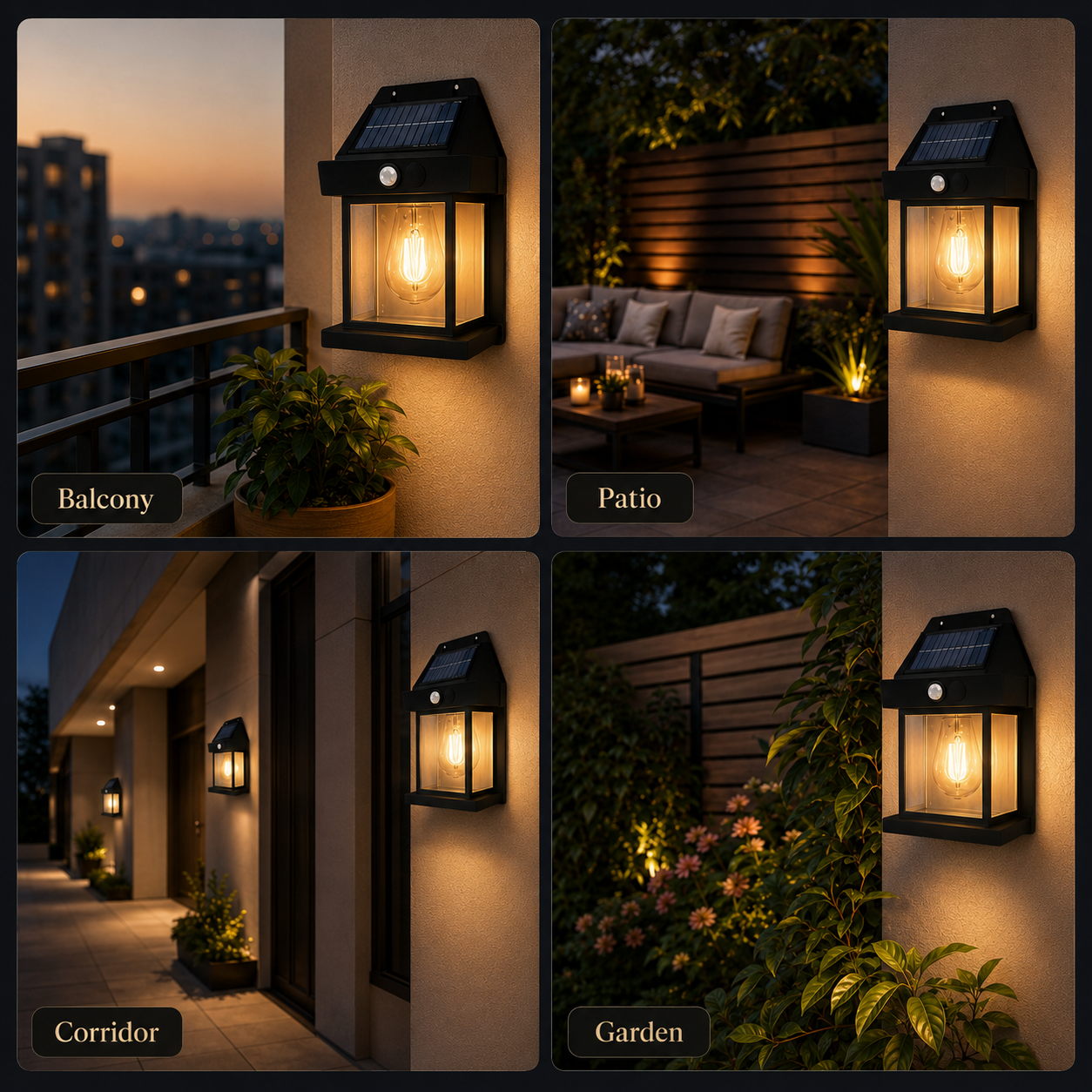 New super bright solar wall lamp