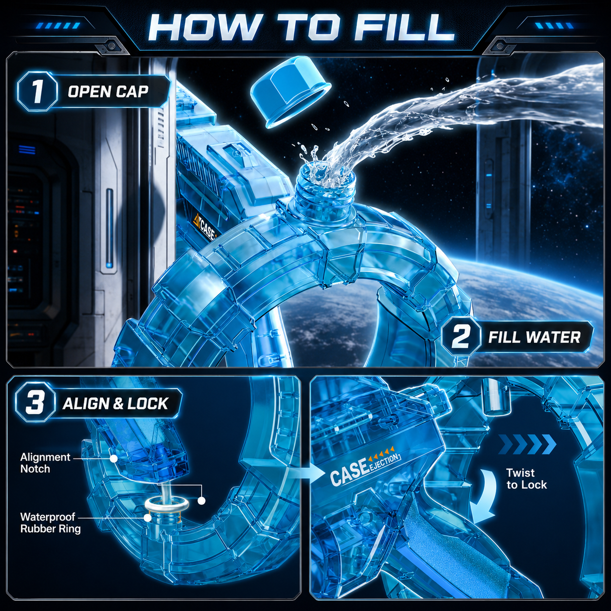Galaxy Ring Blaster Water Gun