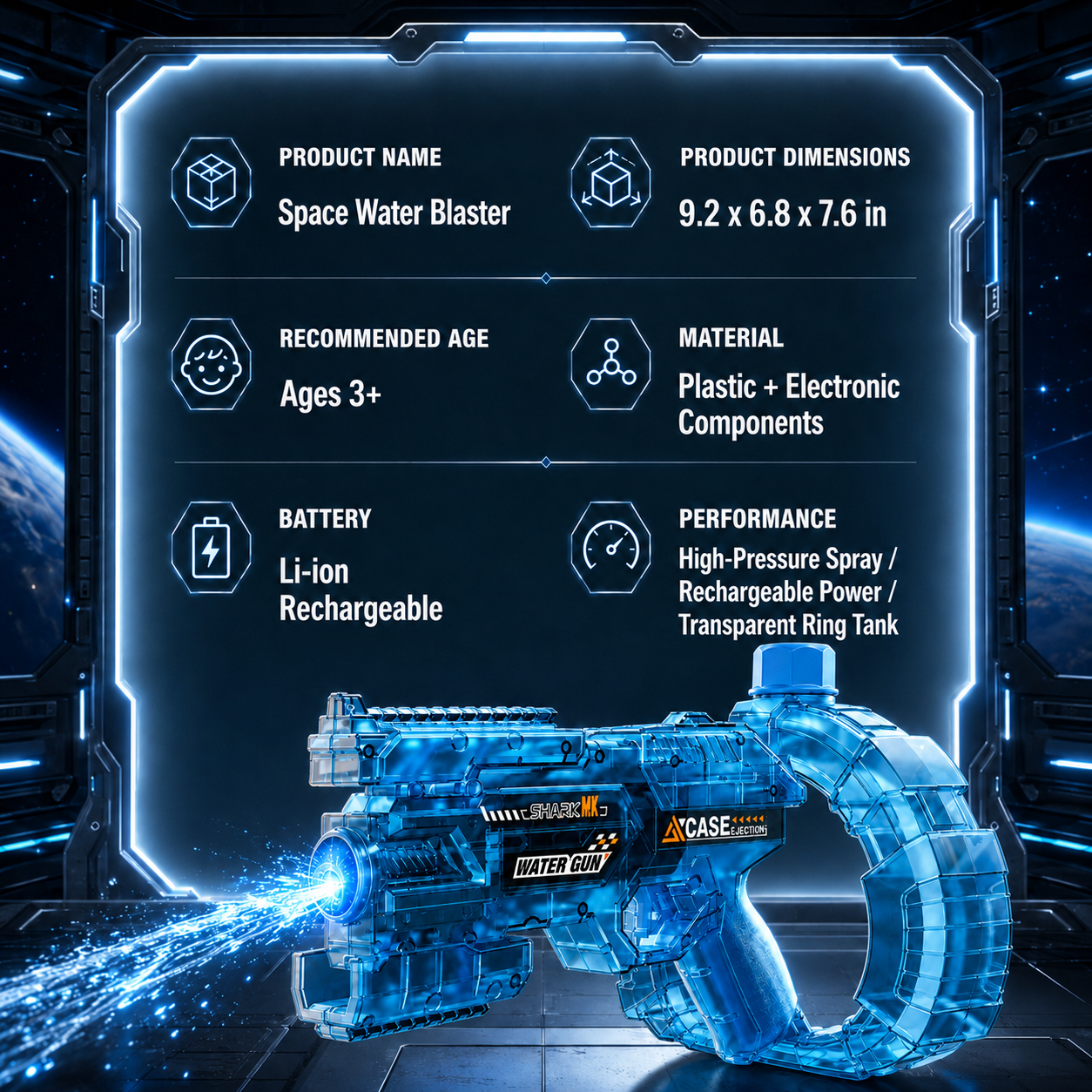 Galaxy Ring Blaster Water Gun