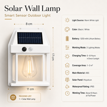 New super bright solar wall lamp