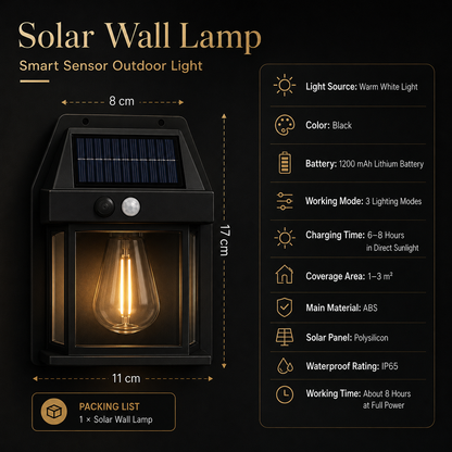 New super bright solar wall lamp