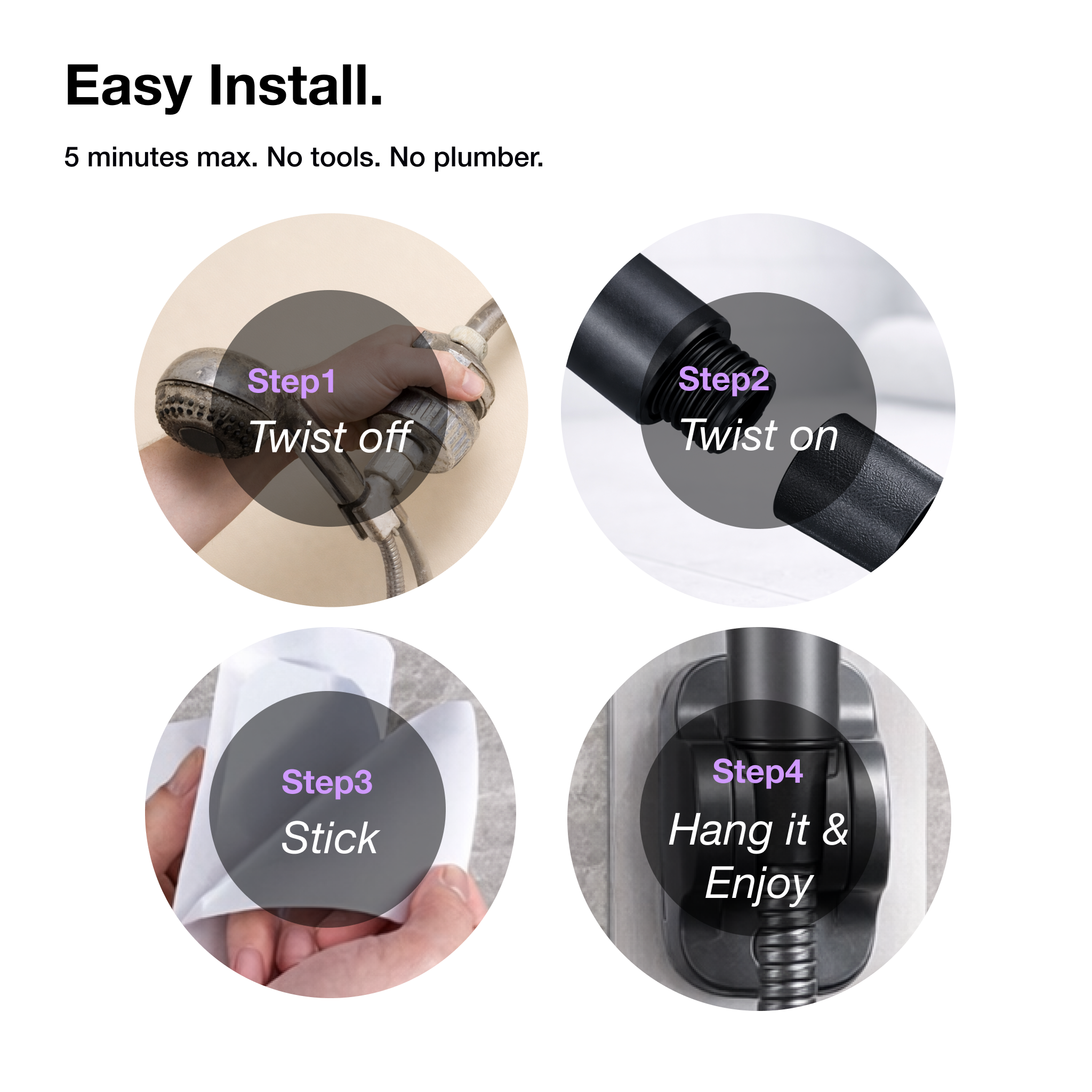 HIGH FLOW FILTERED SHOWERHEAD™