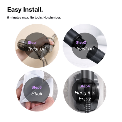 HIGH FLOW FILTERED SHOWERHEAD™